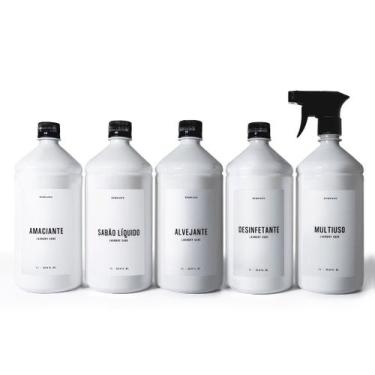 Imagem de Kit 5 Frascos Lavanderia 1L - Bemhaus