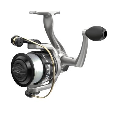 Imagem de Zebco Molinete giratório/Quantum Spyn, 20, proporção de engrenagem 5.3:1, taxa de recuperação de 66 cm, 3 rolamentos, mão direita, pacote de moluscos, SPYN20.CP3