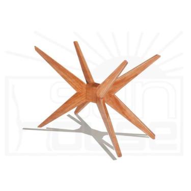 Imagem de Base Mesa de Jantar Quadrada XS cor Mel 72cm - 57100 - Sun House