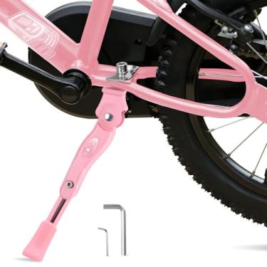 Imagem de LEICHTEN Suporte de bicicleta para bicicleta de roda de 40,5 cm, 50,8 cm, suporte ajustável de liga de alumínio para crianças, suporte central de bicicleta para bicicleta esportiva/mountain bike