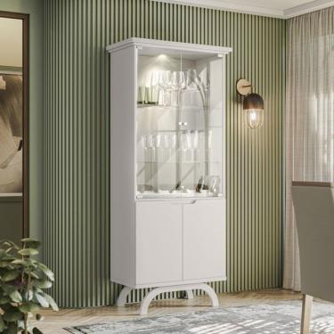 Imagem de Cristaleira Ambiente Vicenza Off White - New Ceval