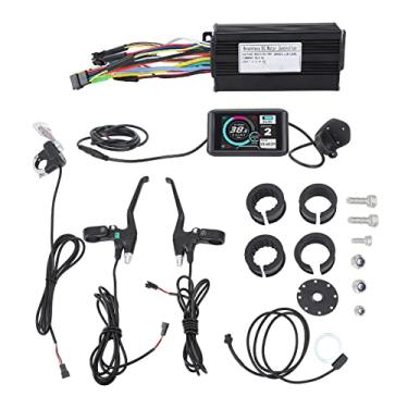 Imagem de Kit de conversão de bicicleta elétrica 26a 3 Modos Controlador ukc1 painel de exibição 108 2 Thumb acelerador F 8C Sensor de energia Off Freio para 500W a 750W Motor