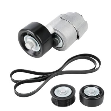 Imagem de VANJING Kit tensor de correia serpentina com polia intermediária compatível com Hyundai Santa Fe Sport Tucson Sonata Kia Optima Sportage Sorento Forte 2010-2016 Substituir 6PK2125 25281-25000
