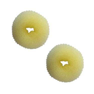 Imagem de Kit 2 Pç Enchimento Redondo P/Penteados De Cabelo Infantil - Loiro (Loiro)