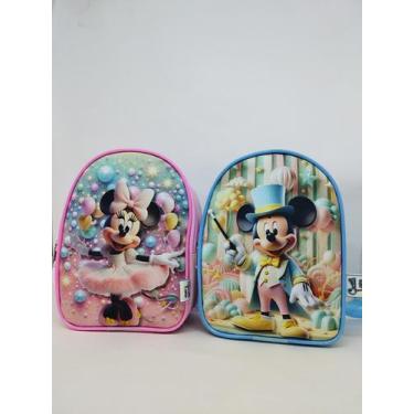 Imagem de 10 mochilinhas tema Mickey e Minnie. - Hericks Personalizados