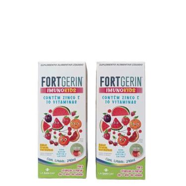 Imagem de Kit 2 Suplemento Fortgerin Imunokids 240ml - La San Day