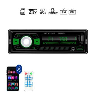 Imagem de Auto Radio Bluetooth AM FM RS2724BRES V Plus Roadstar