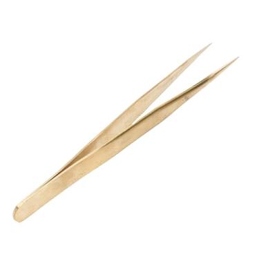 Imagem de FTVOGUE Tweezers de Latão Portátil Ferramenta de Dicas Pontiagudas para Assistir a Jóias Reparar