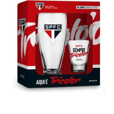 Imagem de Kit 1 copo munich e 1 copo dose são paulo spfc - BRASFOOT