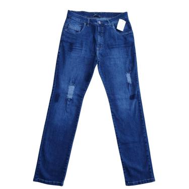 Imagem de Calça Slim Fit Jeans Masculina Hiper Destroyed com Puido Plus Size do 48 ao 56-Masculino