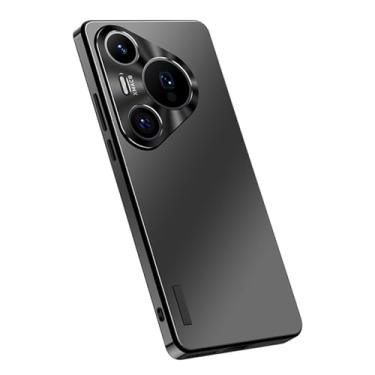 Imagem de HAOMRIYL Capa para Huawei Pura 80 Ultra/80 Pro +/80 Pro/80, proteção total de lente ultrafina rígida fosca traseira TPU bumper proteção contra quedas, preta, 80 Pro