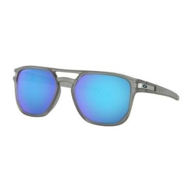 Imagem de Óculos de Sol Oakley Latch Beta Matte Grey Ink W/ Prizm Sapphire Polarized-Masculino