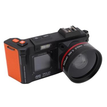 Imagem de Dpofirs Vídeo 4K de Câmera Digital de 70MP, Zoom 50x e Tela Dupla, Transferência Instantânea de Wifi, Flash de Sapato Quente, para Windows XP 7 Vista, Bateria de 2400mAh (Preto)