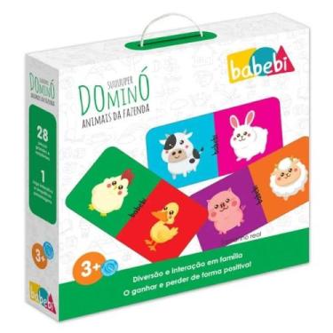Imagem de Super domino animais da fazenda 28 pecas babebi, ., UN