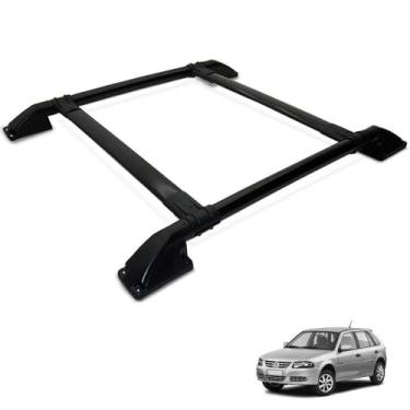 Imagem de Rack Bagageiro Teto Gol G2 G3 G4 1998 a 2008 Tubolar Preto - Track