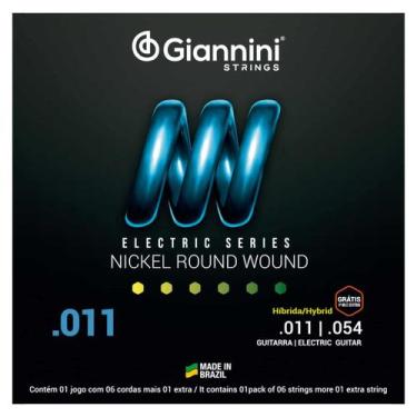 Imagem de Encordoamento guitarra 011 GIANNINI mizinha Extra GEEGSTH11