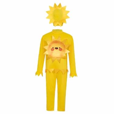 Imagem de Dynwave Fantasia de sol infantil, fantasia fofa de dramatização para festa temática de carnaval, L