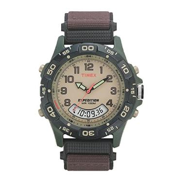 Imagem de Timex Expedition Camper Relógio masculino de 39 mm, marrom/verde/caramelo, One Size, Relógios sociais
