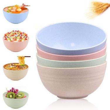 Imagem de 4 Tigelas Bowl Pote em Bambu Ecológico Sustentável 850ml - Kehome, Beg