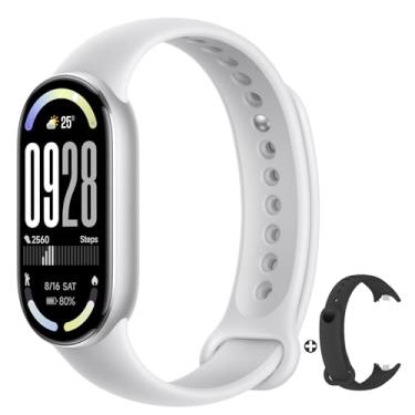 Imagem de Xiaomi Smart Band 10 - Pulseira inteligente, autonomia de até 21 dias, tela AMOLED de 1,72", taxa de atualização de 60 Hz, 5 ATM, sensor de frequência cardíaca, app Mi Fitness, cor prata (versão ES)