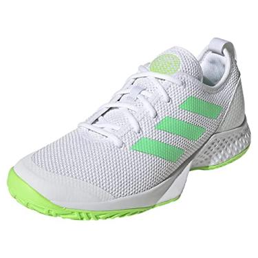 Imagem de adidas Courtflash, Branco/Feixe Verde/Verde Solar, 11.5
