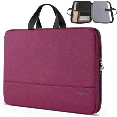 Imagem de Capa para laptop Ytonet de 15,6 polegadas TSA Friendly Sleeve roxa ver