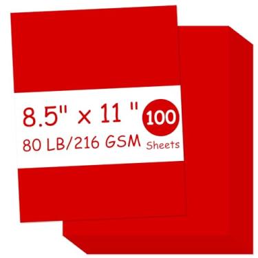 Imagem de Cartolina branca 21,6 cm x 28 cm, 100 folhas de papel-cartolina 36,3 kg/216 gsm, cartolina branca brilhante para impressora, cartão de cópia para impressão, convites, Natal, papel de índice e capa