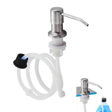 Imagem de Dispenser Sabao Detergente Sabonete Liquido Mangueira Pia Cozinha Banh