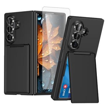 Imagem de Furiet Capa carteira de telefone para Samsung Galaxy Z Fold 7 5G 2025 protetor de tela de vidro temperado fino amortecedor híbrido duas camadas defensor suporte Hoder capa de telefone para ZFold7 Z7 G