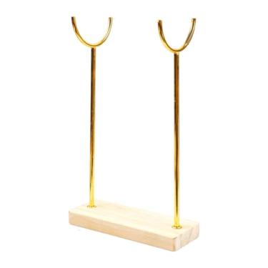 Imagem de Wzmzjy Expositor de Suporte para Pulseiras, Base de Madeira, Elegante E Estável Suporte para Armazenamento de Joias, Organizador de Pulseiras para Revendedor, Camada única 20cm