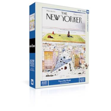 Imagem de New York Puzzle Company - New Yorker View of The World - 1000 Piece Jigsaw Puzzle for Family Game Nights by Saul Steinberg