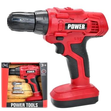 Imagem de Furadeira Parafusadeira Elétrica Pilha Brinquedo Ferramenta 