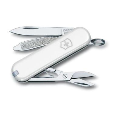 Imagem de Mini Canivete Suíço Classic Victorinox Branco 7 funções Original.