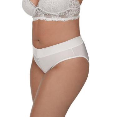 Imagem de Calcinha Calça Cavada Cítara DeMillus 26065, Branco, XG