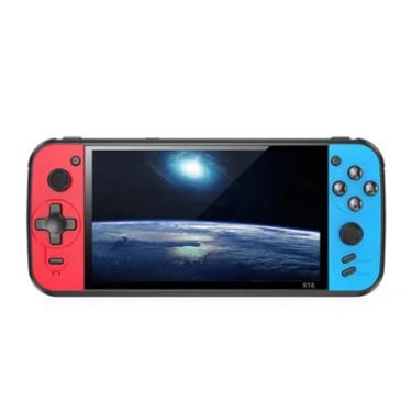 Imagem de Console Vídeo Game Portátil X16 Plus Tela Gigante De 7,5 " 10 Mil Jogos