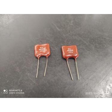 Imagem de 1x Capacitor Mica Prata 3830pf/100v = 3k83/100v 2% Icl