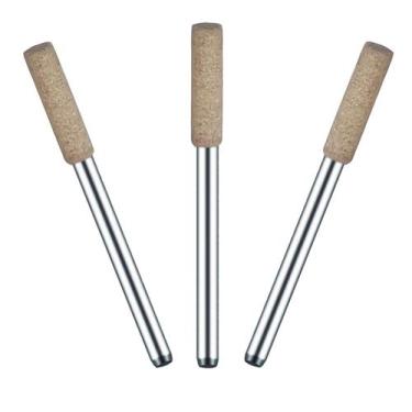 Imagem de Kit 3 Ponta Montada 4Mm Couro H 3Mm Polimento Micro Retífica - Dremax