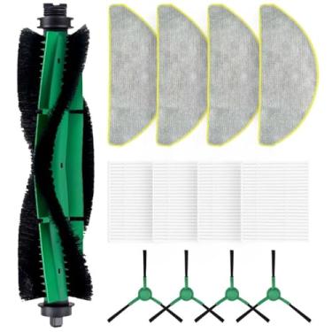 Imagem de HIHEPA Peça de substituição de aspirador de pó robô para modelos iRobot Roomba 105 Vac Y0140 Q0120 Y0110 105 Combo Q011 Q0520 - 1 escova principal, 4 escovas laterais, 4 filtros HEPA, 4 esfregões |