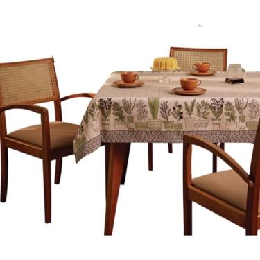 Imagem de Toalha De Mesa Quadrada 4 Lugares Div Estampas Limpa Fácil (Jardim)