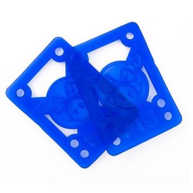 Imagem de Almofadas de elevação de skate Pig Piles azuis - 1/20.3 cm - macias