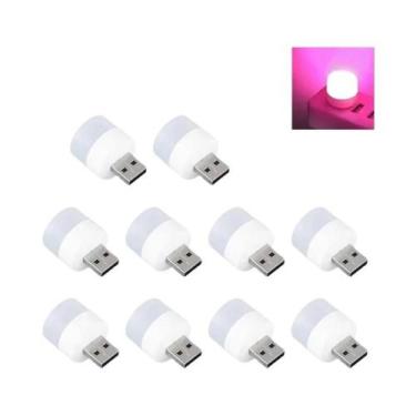 Imagem de Luz De Leitura LED USB 10pcs Luz Noturna Redonda Para Proteção Dos Olh