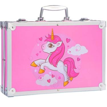 Imagem de Kit Desenho Para Arte infantil Com Estojo Unicórnio 145 Peças - Toys Import J24113255