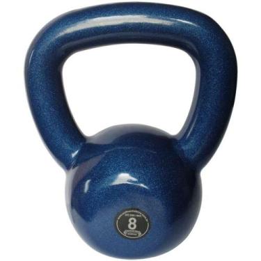 Imagem de Kettlebell Emborrachado Treinamento Funcional Fitness 8,0 Kg - ANILHAS