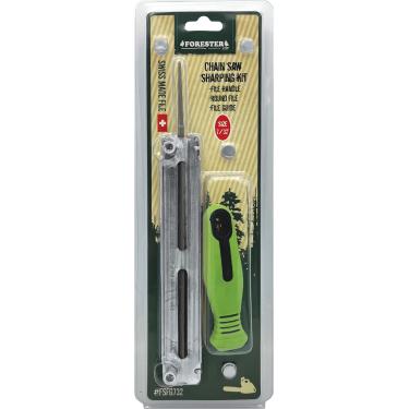 Imagem de FORESTER Kit de arquivo de motosserra - Guia de arquivo + alça - Afiador de lâmina de motosserra redonda de 20 cm - Ferramenta de afiação de serra de corrente de 3/40.6 cm, arquivo de motosserra de 7