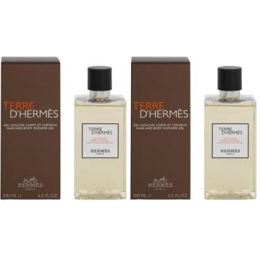 Imagem de Gel de banho Hermes Terre d'Hermes para homens, cabelo e corpo, 200ml
