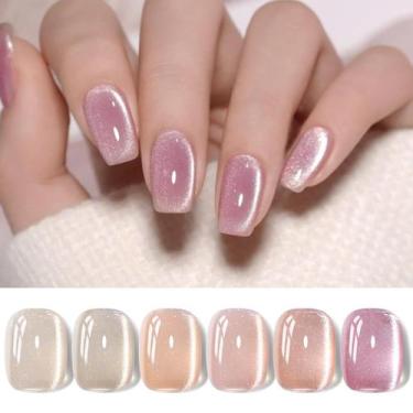 Imagem de Esmalte de unhas Born Pretty Cat Magnetic Eye Gel Jelly Pink 7mL x6
