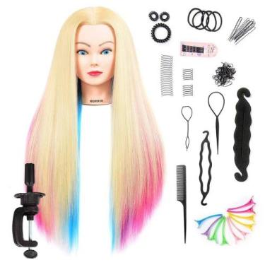 Imagem de Cabelo sintético de 28 polegadas da Mannequin Head MORRIS Cosmetology