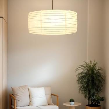 Imagem de Toldos de papel lanternas de papel sombra lanterna chinesa 46 cm luz pendente branco capa japonesa (1, branco)