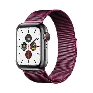 Imagem de Pulseira De Metal Milanese Loop De 44mm 40mm 45mm 41mm Para Apple Watc