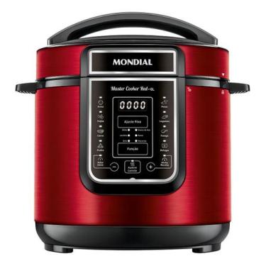 Imagem de Panela De Pressão Elétrica Digital 6l Mondial Vermelho Master Cooker, 